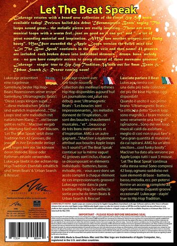 Let The Beat Speak - Lukecage - Hip Hop Apple Loops for GarageBand [Online Code] in Kuwait