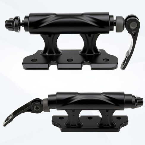 قطعتان من كتلة تثبيت شوكة الدراجة، سبيكة سريعة الفك من خلال محور السيارة لسقف الدراجة والشاحنة وسرير الدراجة مع 4 محولات للطرق وMTB والدراجات الهجينة in Kuwait