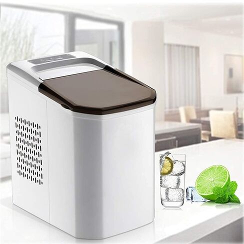 صانعة الثلج صنع الثلج في 8 دقائق حجم مكعب الثلج قابل للتعديل يمكن إنتاج 9 قطع ثلج مستديرة في وقت واحد ماكينة صنع الثلج المكتبية in Kuwait