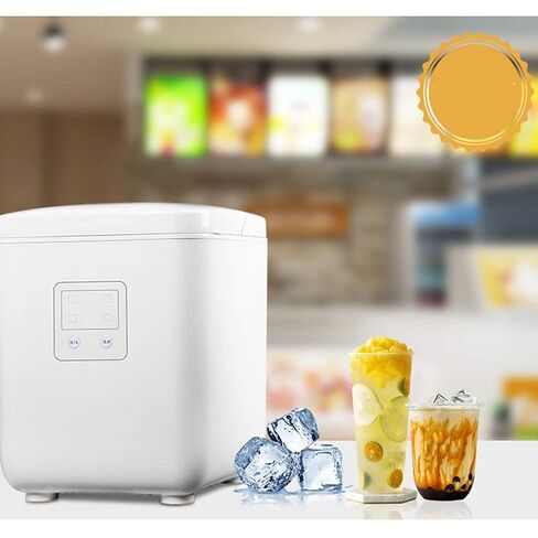 آلة صنع الثلج المحمولة كونترتوب 15 كجم / 24 ساعة تجارية صغيرة عنبر المنزل طالب صغير التلقائي آلة صنع مكعبات الثلج المستديرة in Kuwait