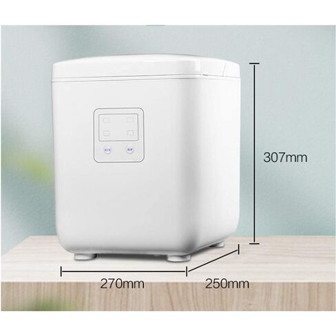 آلة صنع الثلج المحمولة كونترتوب 15 كجم / 24 ساعة تجارية صغيرة عنبر المنزل طالب صغير التلقائي آلة صنع مكعبات الثلج المستديرة in Kuwait