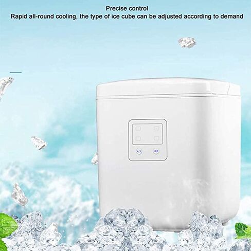 آلة صنع الثلج المحمولة كونترتوب 15 كجم / 24 ساعة تجارية صغيرة عنبر المنزل طالب صغير التلقائي آلة صنع مكعبات الثلج المستديرة in Kuwait
