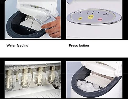 Automatic Electric Ice Maker Cylindl Shape Making Machine for Milk Tea Coffee Bar Shop in Saudi Arabia