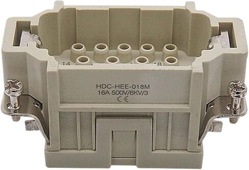 موصل مستطيل للذكور والإناث النواة الداخلية HEE-10 18 كور 32 فتحة 46 موضع 92 دبوس ضغط بارد (HEE 10-core ذكر) in Kuwait