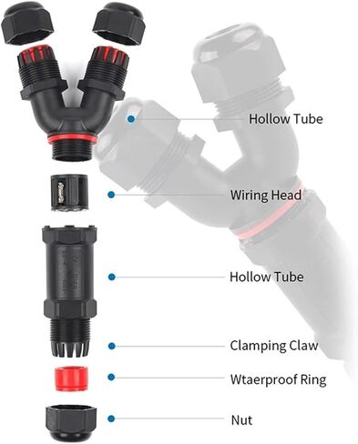 موصل Y-type 5-pin 6-16mm كتلة طرفية لولبية سريعة ثلاثية الاتجاهات in Kuwait