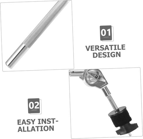 BESPORTBLE Cymbal Boom Arm Attachment Drum Stand Accessory Durable Construction for Stability User Friendly Installation Suitable for Drum Components in Saudi Arabia