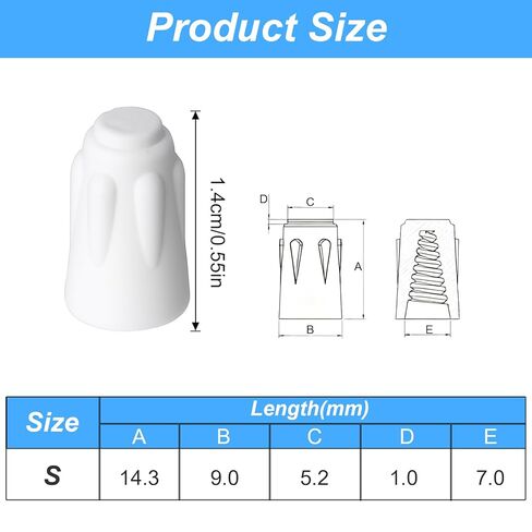 Sibba 30 PCS Ceramic Wire Connectors High Temperature Porcelain Wire Nuts for Oven Heater Dryer Furnace Stove Range Repair 18-8 AWG Electrical Insulating Caps Heat Resistant Ceramic Twist Caps (White) in Saudi Arabia