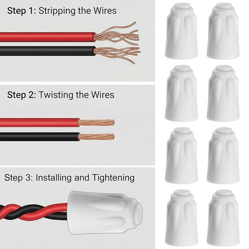 35 Pcs Ceramic Wire Nuts, High-Temp Ceramic Wire Connectors Kit, Porcelain Electrical Wires Nuts Twist Caps for Oven, Electrical Repairs in Saudi Arabia