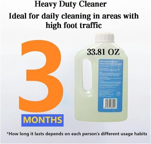 مكنسة كهربائية كافتكو لتنظيف الأرضيات شديدة التحمل (1000 مل) متوافقة مع DEEBOT X8 Pro OMNI / X5 Pro OMNI / X1 OMNI / X1 TURBO / T50 Pro / T50 Pro Omni / T80 (1 قطعة) in Kuwait