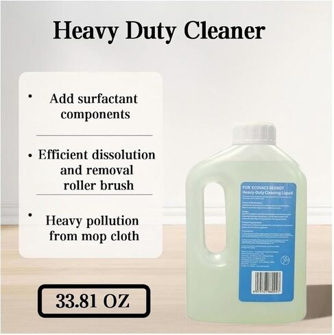 مكنسة كهربائية كافتكو لتنظيف الأرضيات شديدة التحمل (1000 مل) متوافقة مع DEEBOT X8 Pro OMNI / X5 Pro OMNI / X1 OMNI / X1 TURBO / T50 Pro / T50 Pro Omni / T80 (1 قطعة) in Kuwait