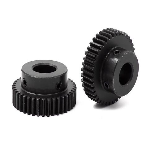 Spur Gear Pinion 1M 24Teeth 1 Mod Right Teeth 45# Steel Process Hole Motor Rack Transmission(8mm,2pcs 1M 24 Teeth) in Saudi Arabia