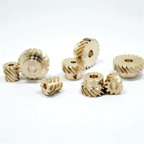 1pcs 0.8M 8-24 Teeth Staggered Helical Gear 45-Degree Corner Turning Device Reduction Helical Gears(4mm,10 Teeth) in Saudi Arabia