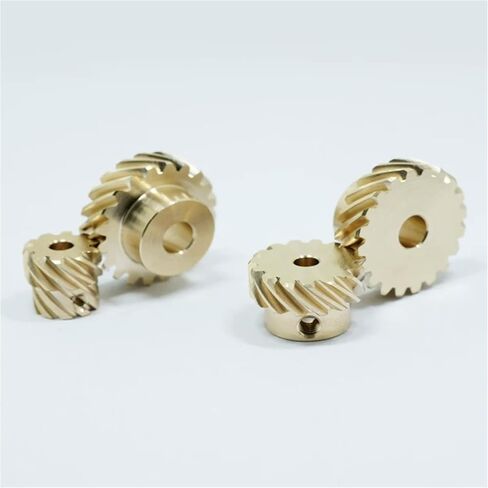 1pcs 0.8M 8-24 Teeth Staggered Helical Gear 45-Degree Corner Turning Device Reduction Helical Gears(4mm,10 Teeth) in Saudi Arabia