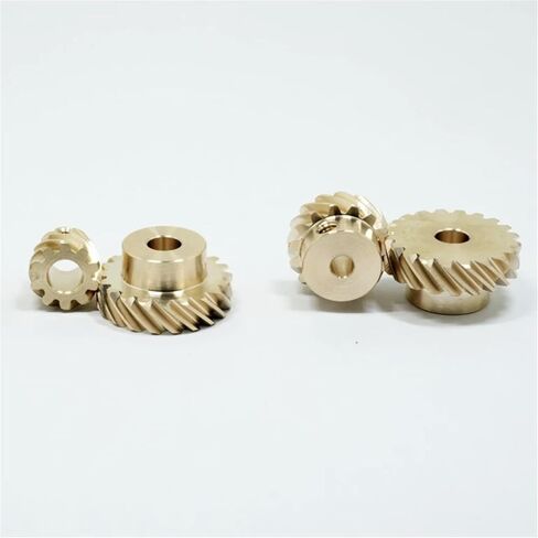 1pcs 0.8M 8-24 Teeth Staggered Helical Gear 45-Degree Corner Turning Device Reduction Helical Gears(4mm,10 Teeth) in Saudi Arabia