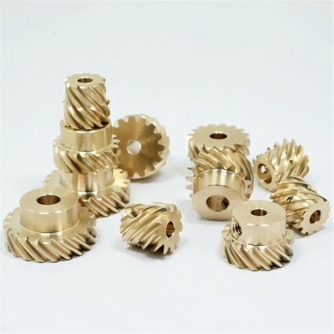 1pcs 0.8M 8-24 Teeth Staggered Helical Gear 45-Degree Corner Turning Device Reduction Helical Gears(4mm,10 Teeth) in Saudi Arabia