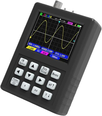 DSO1C81 2.8 بوصة يده ملتقط الذبذبات الرقمي 80 متر عرض النطاق الترددي راسم الذبذبات 250 متر مولد إشارة 2 في 1 مقياس الذبذبات in Kuwait