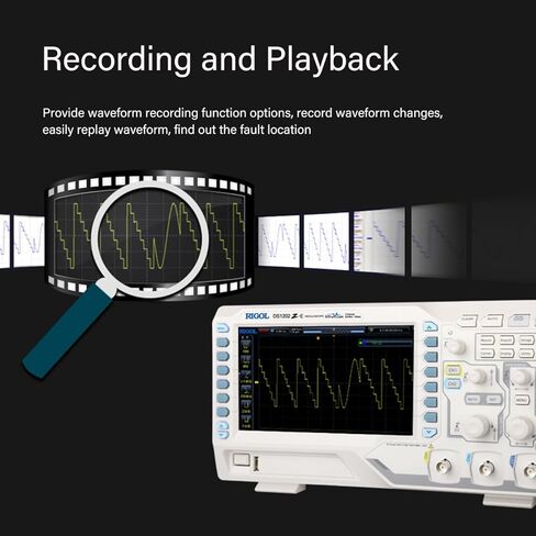 RIGOL Digital Oscilloscope DS1074Z Plus 70 MHz 4-Ch 1 GSa/s 24 Mpts 30,000 wfms/s UltraVision 7" 800x480 Intensity Display, 60,000-Frame Record/Playback, UART I2C SPI Decode, 16 Digital After Upgrade in Saudi Arabia