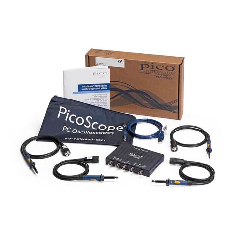 Pico Technology PicoScope 2408B راسم الذبذبات 4 قنوات 100 ميجا هرتز 128 MS USB PC طقم مختبر رقمي محمول، مع مجسات، برنامج PS7 ومولد الموجي in Kuwait