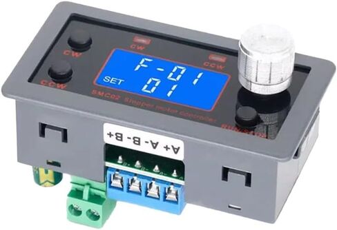 وحدة التحكم في سرعة محرك متدرج مع تحكم أمامي وعكسي وضبط النبض وشاشة LCD واتصال تسلسلي، رمادي in Kuwait