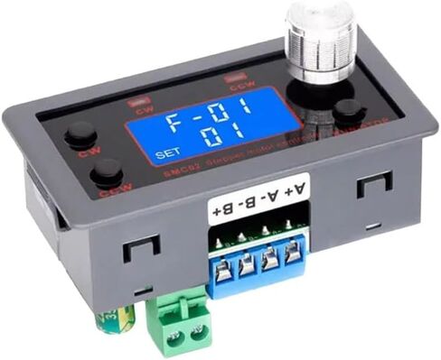 وحدة التحكم في سرعة محرك متدرج مع تحكم أمامي وعكسي وضبط النبض وشاشة LCD واتصال تسلسلي، رمادي in Kuwait