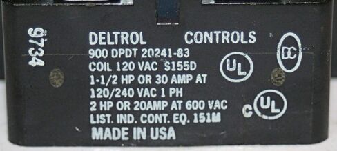 900 DPDT 20241-83 Electromechanical Power Relay 120VAC 30A in Saudi Arabia