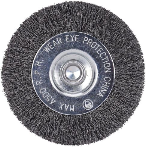 Century Drill & Tool 76411 Coarse Crimped Radial Wire Brush, 2", metal in Saudi Arabia