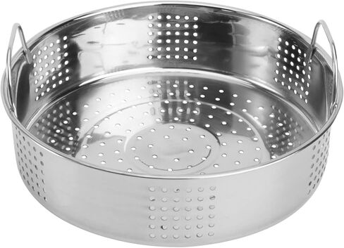 UPKOCH Stainless Steel Steamer Basket Dual Handles for Efficient Cooking for Dumplings Buns and More Space-saving Kitchen Essential in Kuwait