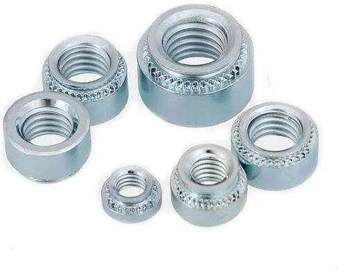 RWRAPS 2-30Pcs M2-M10 Pressure Riveting Swage Sert Press Nuts for Electronic Assembly Zinc Plated Carbon Steel Self Clinching Nut Hardware Nut(S-M3-2 -50pcs) in Saudi Arabia