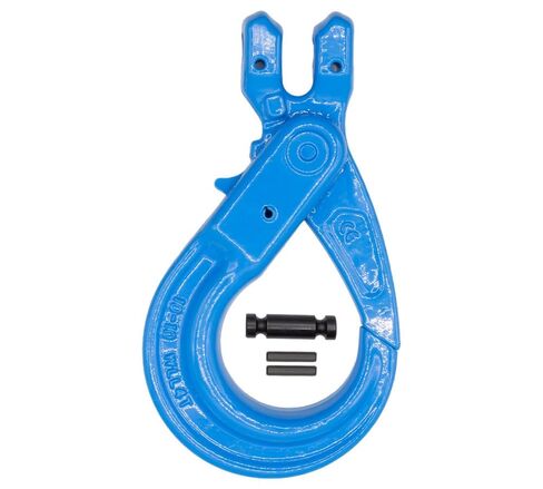 Mytee Products 2 Pack 3/8" G100 Clevis Self-Locking Hook, Blue Alloy Steel, 8,800 lbs WLL – Heavy Duty Rigging Hook for 3/8" Lifting Chains, Wire Ropes, Overhead Lifting & Industrial Use in Kuwait