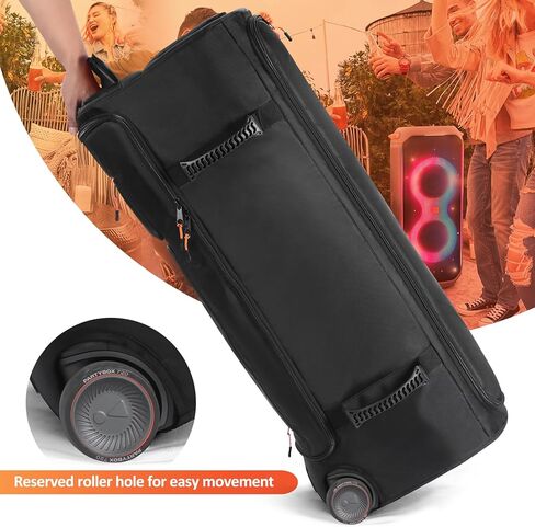 حافظة مكبر صوت متوافقة مع JBL PartyBox 720، غطاء غبار مكبر صوت محمول، حقيبة تخزين للسفر، حقيبة حمل لسماعات JBL PartyBox 720 الخارجية، أسود، حافظة فقط in Kuwait