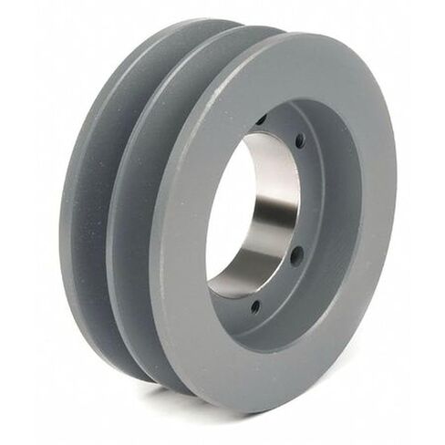 2BK40H Cast Iron Bushed Sheave Pulley for Dual Belt V-Belt Size 5L, B OD : 4"" Double Grooves Pulley 2BK40H in Saudi Arabia