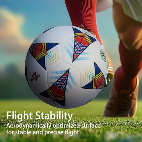 GravityZero Size 5 Soccer Ball Professional Training &Official Match Football,Seamless Thermal Bonded,Indoor Outdoor Soccer Ball,Waterproof TPU Leather,Practice Ball with with Pump and Needles in Saudi Arabia