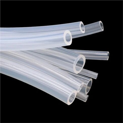 Rubber Hollow Tubes,1 Piece 1meter Length Silicone Rubber Hose, Transparent Flexible Silicone Tube ID 50mm 30mm for Aquariums(4mm*6mm)(4mm*5mm) in Kuwait