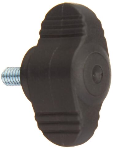 Kipp 06652-004X8 Novo·Grip Thermoplastic Mini Wing with M4 External Thread, Metric, Steel Stud, 28 mm Diameter, 8 mm Screw Length, Grey (Pack of 10) in Kuwait