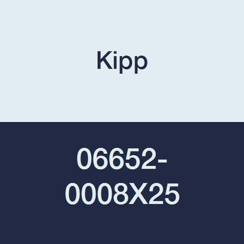 Kipp 06652-0008X25 Novo·Grip Thermoplastic Mini Wing with M8 External Thread, Metric, Stainless Steel Stud, 28 mm Diameter, 25 mm Screw Length, Grey (Pack of 10) in Kuwait