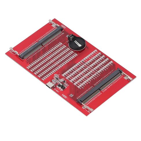 جهاز اختبار فتحة ذاكرة الوصول العشوائي DDR5، محلل تشخيص LED أحمر لأجهزة الكمبيوتر المحمول مع مصدر طاقة مزدوج لخبير الكمبيوتر الذي ينطبق على DDR5 DDR4 مع كابل من النوع C in Saudi Arabia
