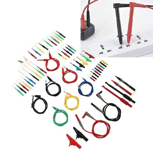 طقم كابل اختبار متعدد المتر، موصل الموز، مقياس متعدد رقمي 1000 فولت، مسبار الاختبار، القياس، تطبيق واسع in Kuwait