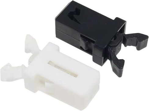 10 عبوات من قفل سلة المهملات، مفتاح تبديل ذاتي القفل، مشبك إصلاح مزلاج صندوق الإمساك بغطاء اللمس، صندوق تخزين نظارات السيارة، أسود وأبيض (أسود-10 قطع) in Kuwait