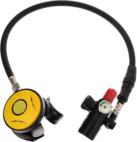 Diving Equipment For 1L Scuba Oxygen Cylinder Breathing Valve Snorkeling Air Tank Regulator With Mouthpiece in Kuwait