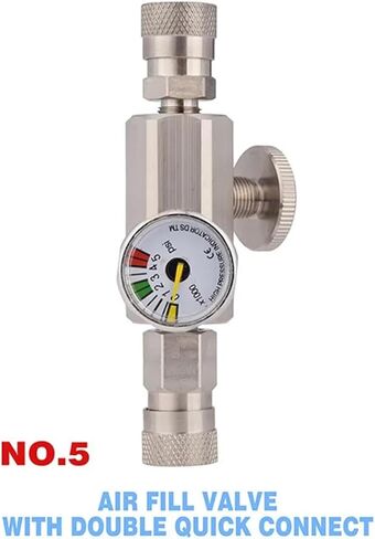 HPA 80MM مقرنة سريعة اسطوانة الغاز إعادة ملء الفولاذ المقاوم للصدأ محول صمام إمدادات خزان الهواء لملحقات محطة الغوص (الخيارات 5) in Kuwait