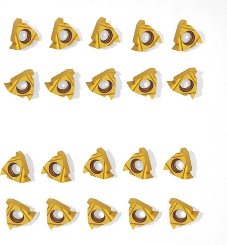 11ER AG60 + 11IR AG60 إدراجات خيوط كربيد (10 قطع + 10 قطع، ذهبي) in Kuwait