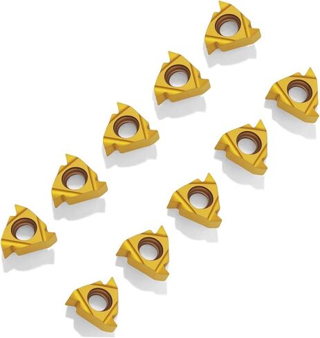 11ER AG60 + 11IR AG60 إدراجات خيوط كربيد (10 قطع + 10 قطع، ذهبي) in Kuwait