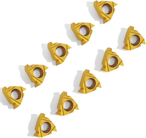 11ER AG60 + 11IR AG60 إدراجات خيوط كربيد (10 قطع + 10 قطع، ذهبي) in Kuwait