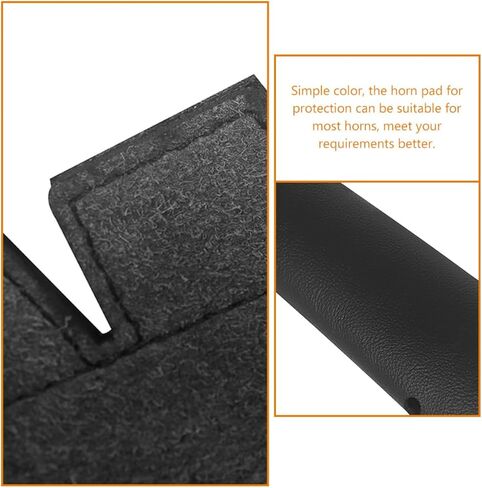 French Horn Hand Protection Pad Leather Wrap Cover Anti-slip Horn Handle Guard Cushion Musical Instrument Accessory for Brass Players in Saudi Arabia