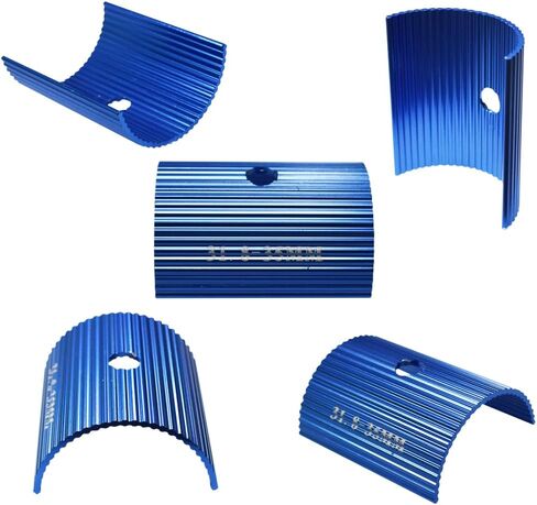 5 Colors 10 Pair Bike Handlebar Stem Shim Adapter Sheet Conversion Spacer Cycling Aluminum Alloy Accessories 25. 4 to 31. 8 + 31.8 to 35mm Black Red Gold Silver Blue in Saudi Arabia