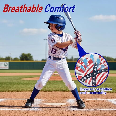 Youth Baseball Batting Gloves with Super Grip Technology for Boys & Girls | Enhanced Control & Comfort for Hitting, Training & Game Day on The Diamond in Saudi Arabia