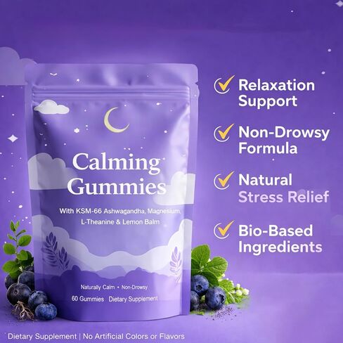 IRMI Calming Sleep Gummies with Ashwagandha, Magnesium, L-Theanine & Lemon Balm, 60 Gummies in Saudi Arabia