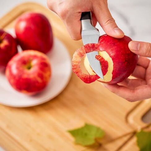 OAKSWARE Bird Beak Paring Knife, 2.75 Inch Peeling Knives German Stainless Steel Small Curved Fruit Knifes, Razor Sharp Kitchen Pairing Knives with Ergonomic and Full Tang Handle in Saudi Arabia