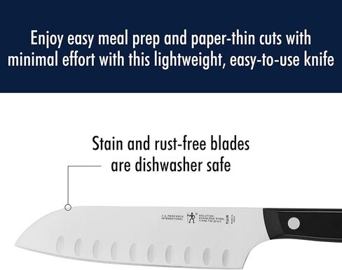 مجموعة سكاكين HENCKELS Solution Razor-Sharp مكونة من قطعتين، سكين سانتوكو 5 بوصة، سكين سانتوكو 7 بوصة، تم تصميمها هندسيًا ألمانيًا على مدار أكثر من 100 عام من الإتقان، من الفولاذ المقاوم للصدأ in Kuwait
