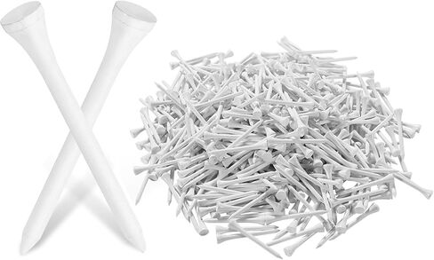 Bamboo Golf Tees 1000/500 PCS 2-3/4 inch Length | Professional Natural Bamboo Golf Tees, Durable and Low Friction in Saudi Arabia